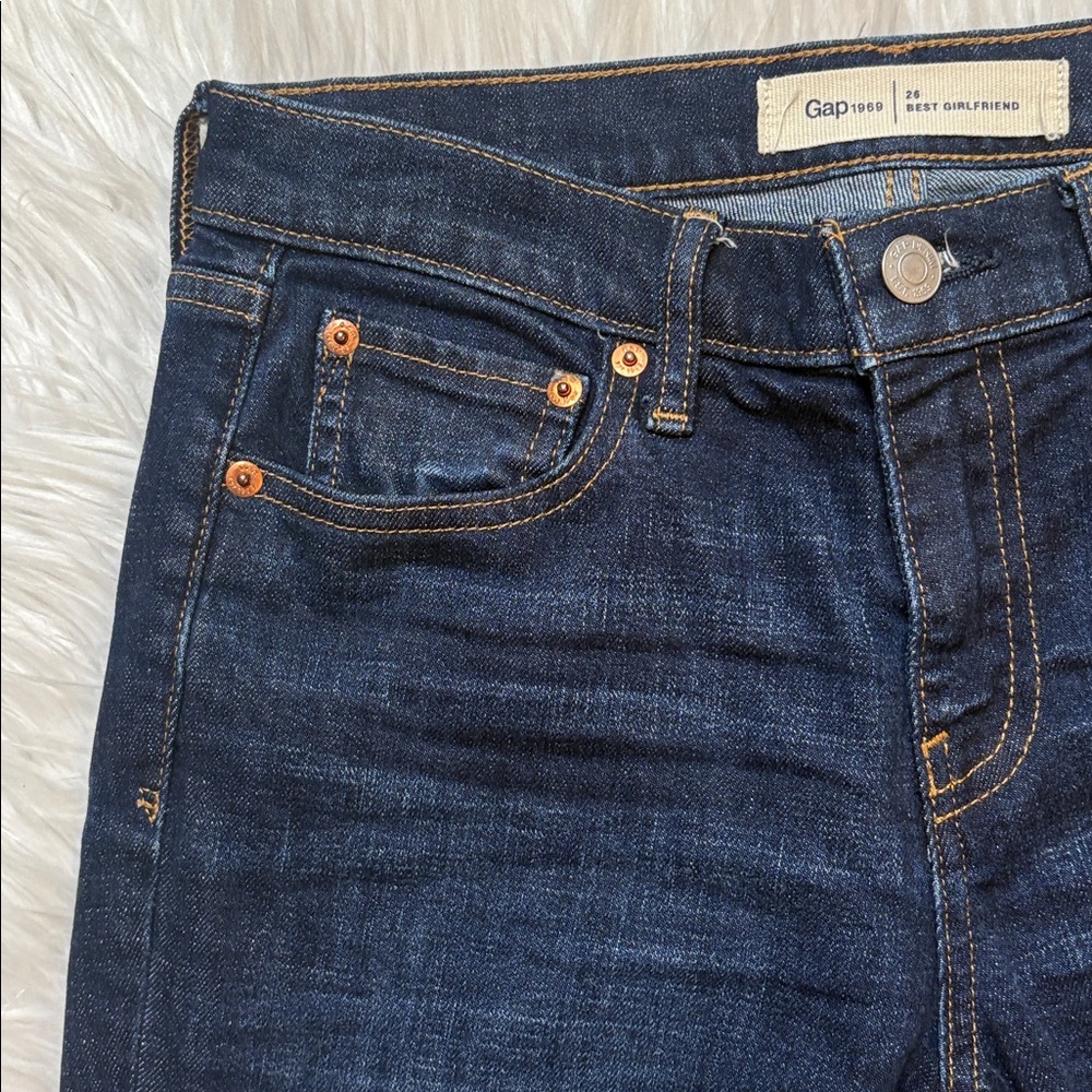 GAP Women's High Rise Jeans - Dark Blue - Picture 5 of 10